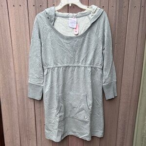 Victoria’s Secret PINK | Women’s L 90’s Y2K Gray Baby Doll Hooded Dress